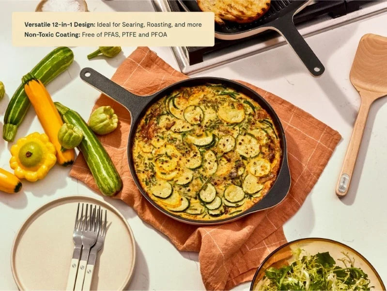 10.5” Enameled Cast Iron Skillet