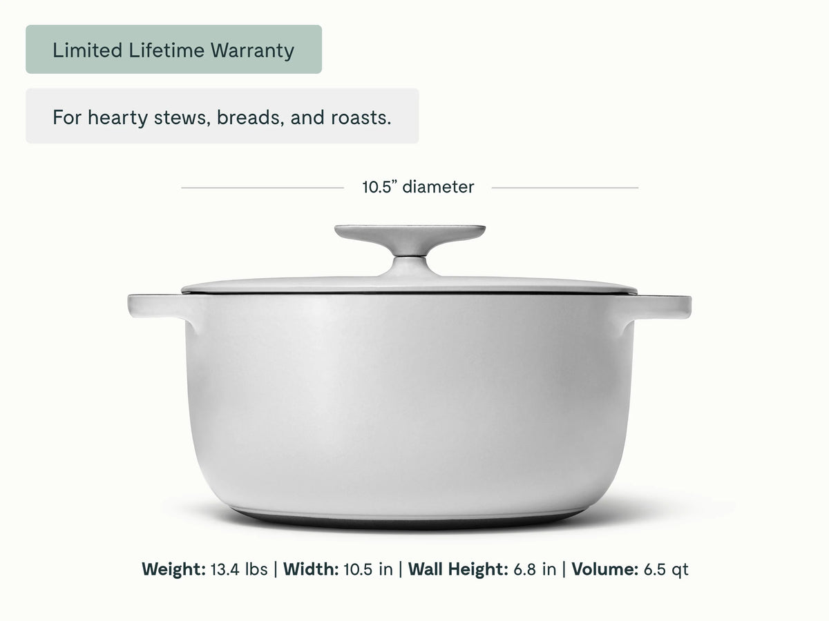 6.5 qt Enameled Cast Iron Dutch Oven